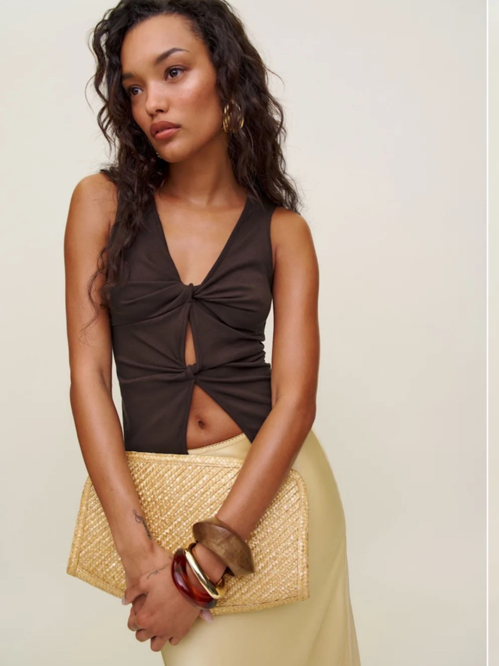 Reformation Knot-Front Tank